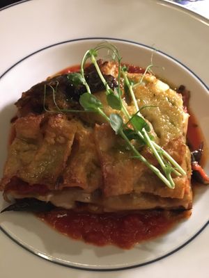 Vegan eggplant lasagne  at Strudel House Budapest - Első Pesti Rétesház in Budapest