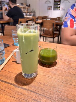 Soy matcha lattee  at Vegan Eat Tokyo in Tokyo
