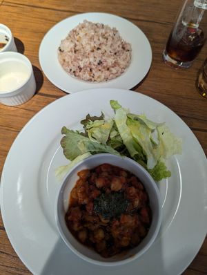 Chickpea tomato stew at Vegan Eat Tokyo in Tokyo