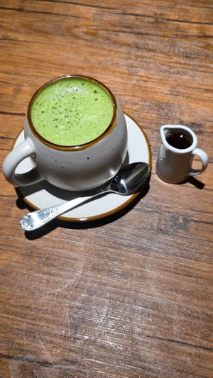 Soy latte at Vegan Eat Tokyo in Tokyo