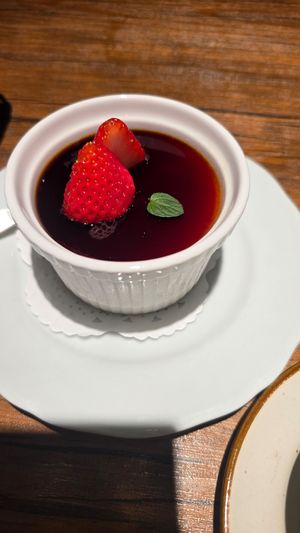 Soy milk pudding at Vegan Eat Tokyo in Tokyo