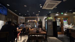 Inside seating area at Vegan Eat Tokyo in Tokyo