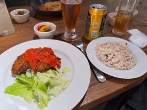 Vegan Cutlet and Rice at Vegan Eat Tokyo in Tokyo