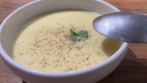 Maissuppe  at Vegan Eat Tokyo in Tokyo