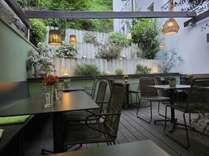 Sitzplätze außen at PADU in Passau