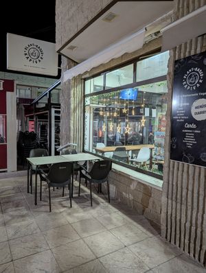 view from outside at night at Kapivar in Colmenar Viejo