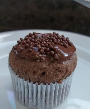 Cupcake com mousse de chocolate at Hana Ume in Londrina