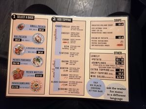 First choose your potato... at Pyraland in Poznan