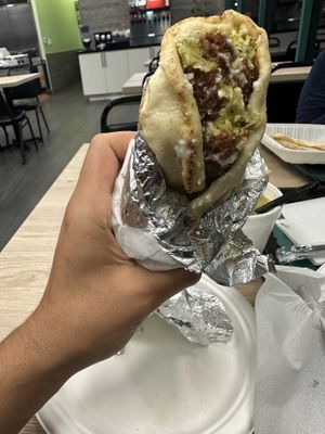 Falafel Wrap  at Wow Kabab in Rancho Cucamonga