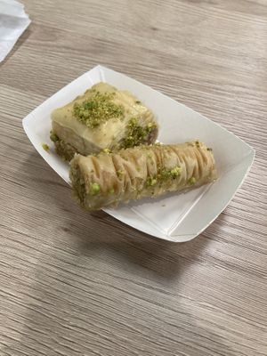 Baklava they said was vegan so goooddd  at Wow Kabab in Rancho Cucamonga