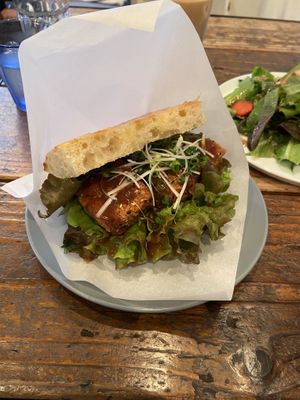 Tofu katsu sandwich  at Alaska Zwei in Tokyo