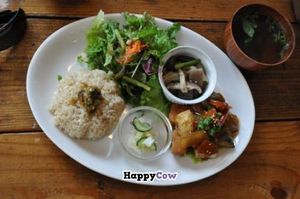 Set meal with rice at Alaska Zwei in Tokyo
