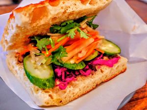 Vietnamese sandwich at Alaska Zwei in Tokyo