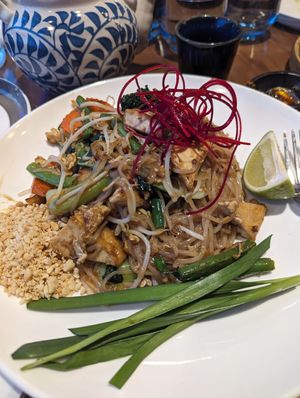 Vegan Pad Thai at Makin Thai food in Guelph