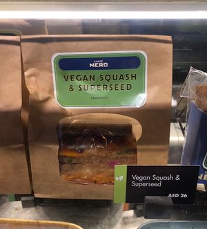 Squash and superseed sandwich   at Caffè Nero - Shams Boutik in Abu Dhabi