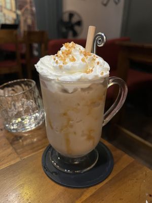 Frozen butterbeer with vegan cream  at Always in Hanoi