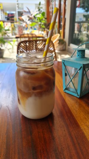 Iced Latte with Oatmilk at Wild in Bohol