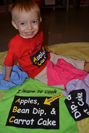 Apples, Bean Dip, and Carrot Cake T-shirt in 5 colors at American Vegan Society in Malaga