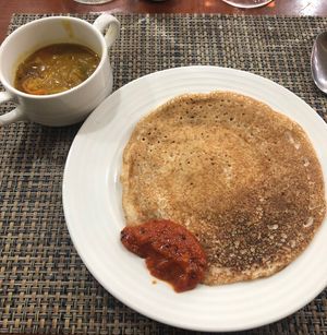 Masala dosa with sambar  at Mezzahto - Majlis Grand Mercure in Abu Dhabi