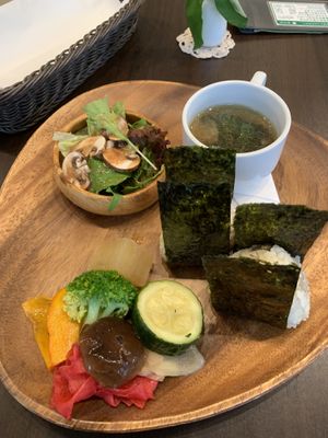   at Natural Cafe Tabunoki in Tokyo