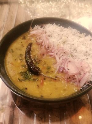 comforting Dal with jeera rice at Asro Food Labs in Porvorim