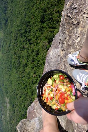 Mediterranean salad from the lunch box   at Shatterbox Ao Nang in Krabi