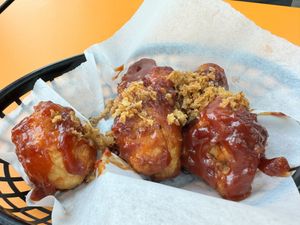 Vegan. Deep fried cauliflower  at Burger Boi in Gloucester