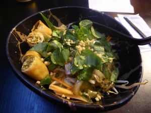 One vegan option for 13 € at Issan Street Food in Brussels