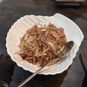 Tepus with Kantan and Chilli  at Bahe' Restaurant in Kuching