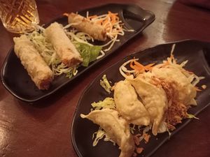 Starters at Pho Diem Xuan in Brussels