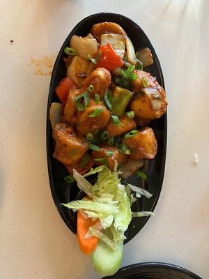 Chilli soya  at Chennai Srilalitha in Amersham