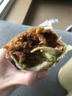 Customer Impossible burrito   at Burro Blanco - Masdar City in Abu Dhabi