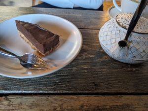 Chocolate biscoff cake at The Kitchen @ Brixton Yoga in Leamington Spa