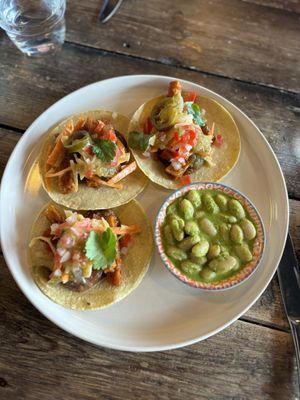 Chipotle tofu tacos  at The Kitchen @ Brixton Yoga in Leamington Spa