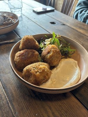 Amazing arancini!  at The Kitchen @ Brixton Yoga in Leamington Spa