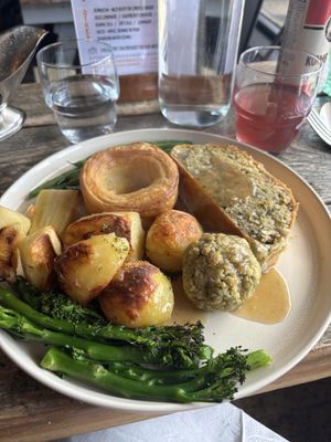Sunday lunch! An absolute bargain (and very good)  at The Kitchen @ Brixton Yoga in Leamington Spa