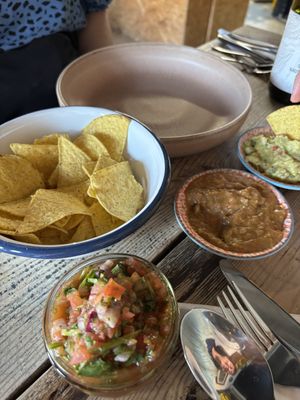DIPS & NACHOS
GUACAMOLE, FRESH SALSA, REFRIED BEANS  at The Kitchen @ Brixton Yoga in Leamington Spa