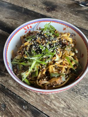 Dan Dan noodles   at The Kitchen @ Brixton Yoga in Leamington Spa