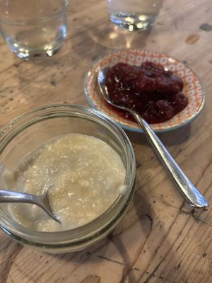 Bread sauce and cranberry !  at The Kitchen @ Brixton Yoga in Leamington Spa