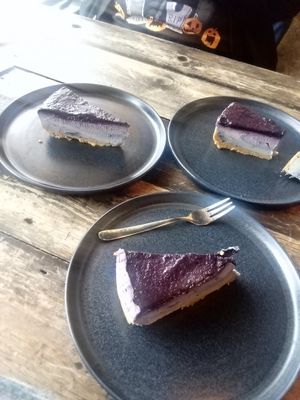 Blueberry Cheesecake at The Kitchen @ Brixton Yoga in Leamington Spa