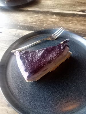 Blueberry Cheesecake at The Kitchen @ Brixton Yoga in Leamington Spa