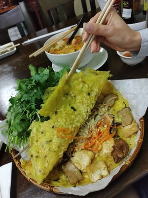 Banh Xeo is extraordinary!! at Tuệ Tâm  in Houston