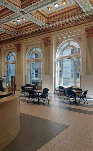 Food court. CP is on the other side against the back wall at Clean Plates Café & Juice bar  in Reading