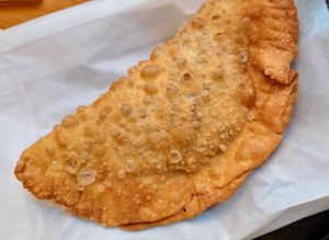 Empanada stuffed with Impossible meat, large! at Clean Plates Café & Juice bar  in Reading