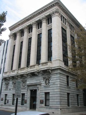 Berks Trust building where the food court is. Enter to the left of this. at Clean Plates Café & Juice bar  in Reading