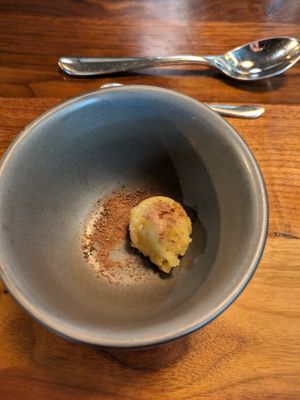 Passion fruit sorbet at Agni in Columbus