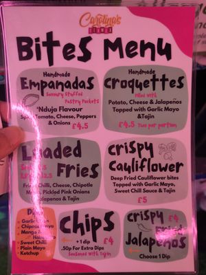 Bites/sides at Carolina's TexMex @ The King Billy Pub in Nottingham