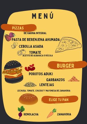 menu 18:00 a 23.00 hs  at Cumbre Reberde in El Chalten