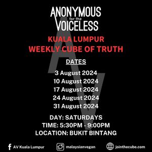   at Anonymous for the Voiceless  in Kuala Lumpur