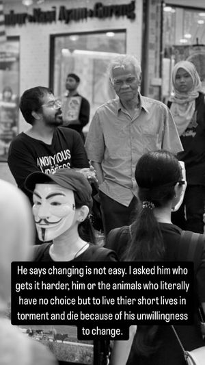   at Anonymous for the Voiceless  in Kuala Lumpur